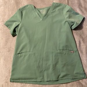 Figs Jade Casma Scrub Top Size L